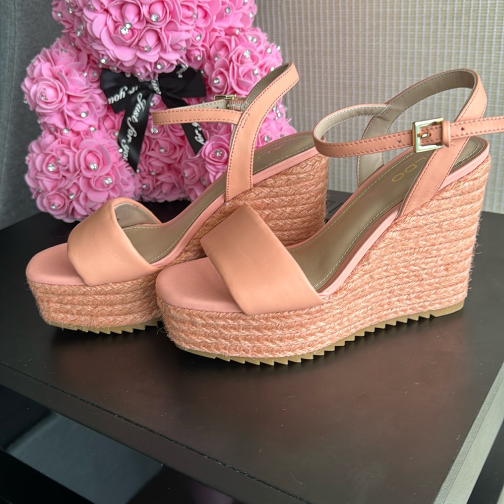 Coral Aldo wedges